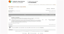 Desktop Screenshot of foroleucemia.fcarreras.org