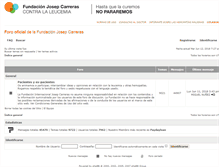 Tablet Screenshot of foroleucemia.fcarreras.org